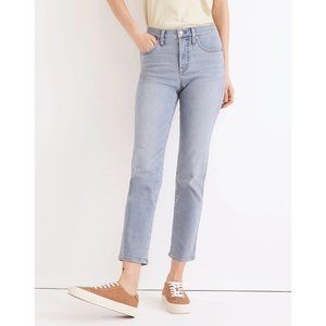 Madewell Mid-Rise Stovepipe Light Wash Jeans sz 25